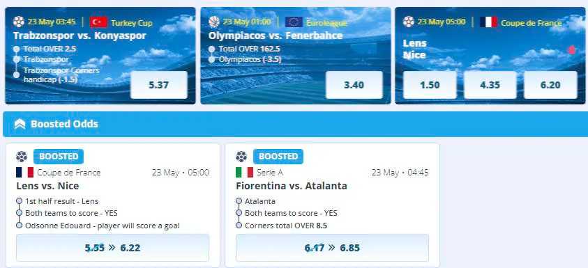 Live-Wetten und In-Play-Optionen